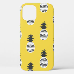Funda Para iPhone 12 Patrón transparente de piña divertida