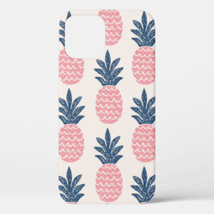 Funda Para iPhone 12 Patrón transparente de piña divertida