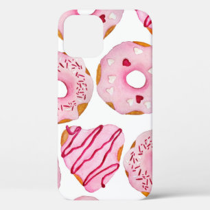 Funda Para iPhone 12 Patrón transparente dibujado a mano con color de a