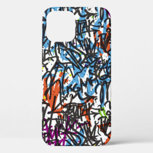 Funda Para iPhone 12 patrón transparente. Graffiti fondos.art,pat