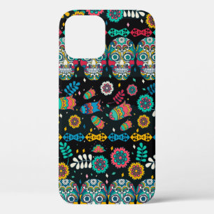 Funda Para iPhone 12 Patrón transparente multicolor. Estilo boho 