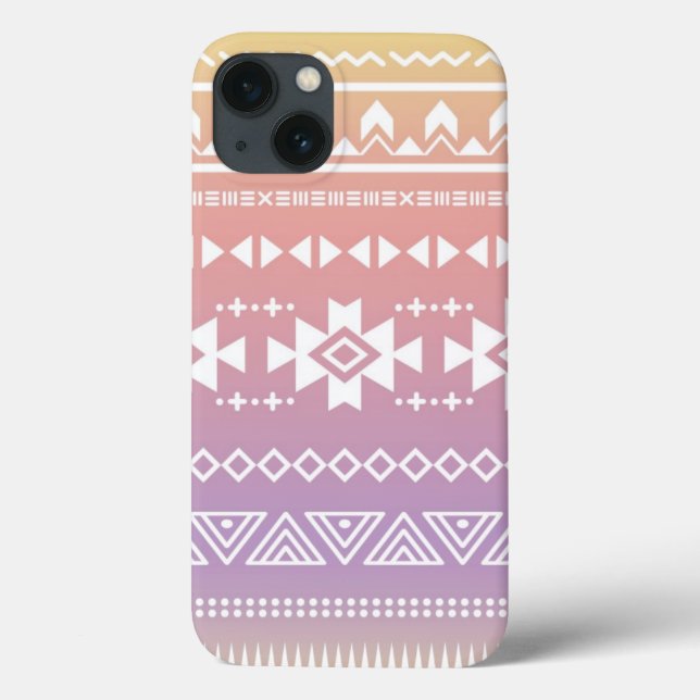 Funda De Case-Mate Para iPhone Patrón tribal azteca (Reverso)
