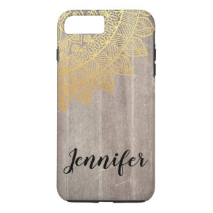 Funda Para iPhone 8 Plus/7 Plus Patrón Tribal Chic negro