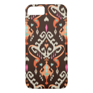 Funda Para iPhone 8/7 Patrón tribal de la niñita marrón naranja moderna 