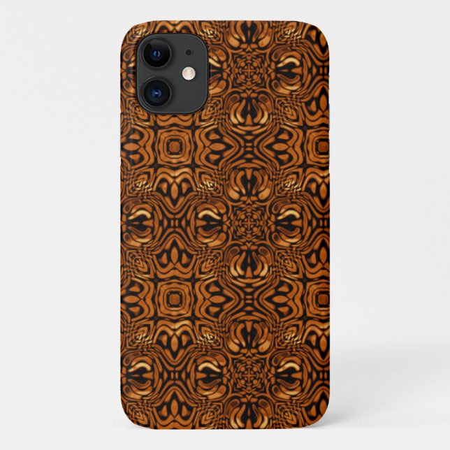 Funda De Case-Mate Para iPhone Patrón tribal en oro (Reverso)