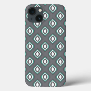 Funda Para iPhone 13 Patrón tribal geométrico retro ikat