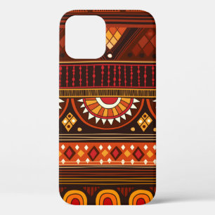 Funda Para iPhone 12 Patrón tribal sin fisuras.