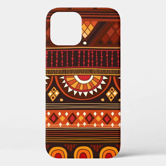 Funda De Case-Mate Para iPhone Patrón tribal sin fisuras.  (Reverso )