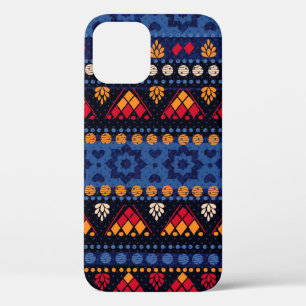 Funda Para iPhone 12 Patrón tribal sin fisuras.