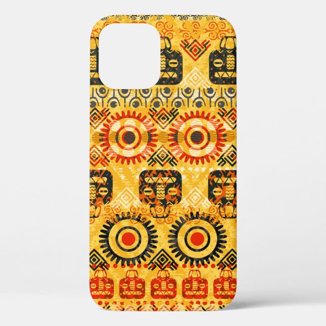 Funda De Case-Mate Para iPhone Patrón tribal sin soldadura (Reverso )