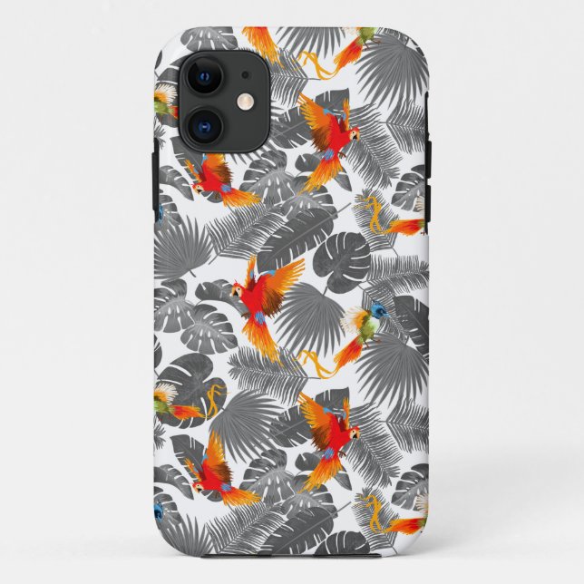 Funda De Case-Mate Para iPhone patrón tropical (Reverso)