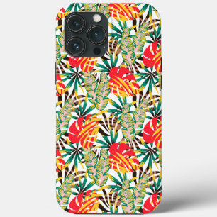 Funda Para iPhone 13 Pro Max Patrón tropical brillante