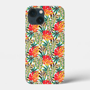 Funda Para iPhone 13 Mini Patrón tropical brillante