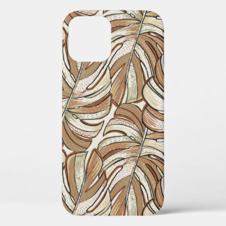 Funda Para iPhone 12 Patrón tropical. Diseño gráfico con magnates asomb