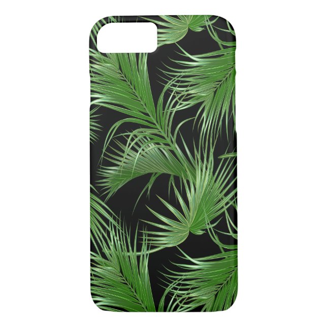 Funda De Case-Mate Para iPhone Patrón tropical Palm Fronds (Reverso)