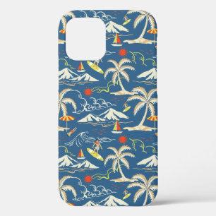 Funda Para iPhone 12 Pro Patrón Tropical Retro Surf