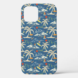 Funda Para iPhone 12 Patrón Tropical Retro Surf