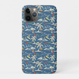Funda Para iPhone 11 Pro Patrón Tropical Retro Surf