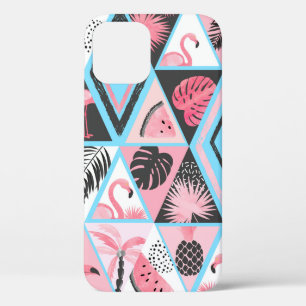 Funda Para iPhone 12 Patrón tropical sin foco en el estilo de los mosai