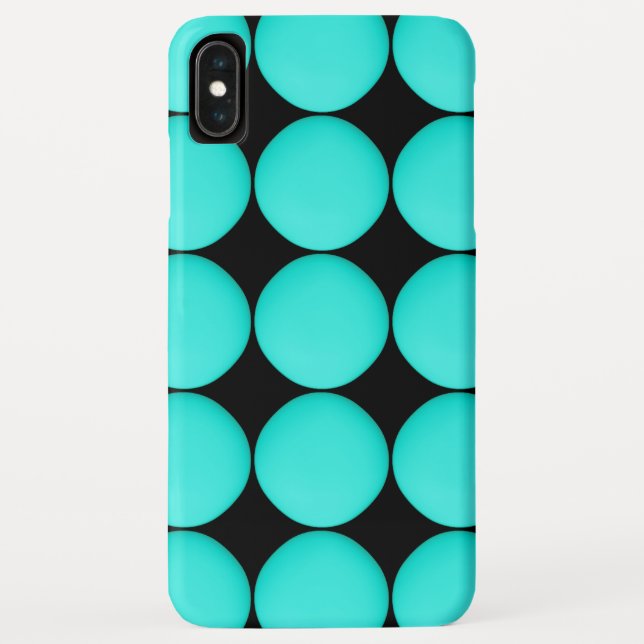 Funda De Case-Mate Para iPhone Patrón turquesa moderno (Reverso)