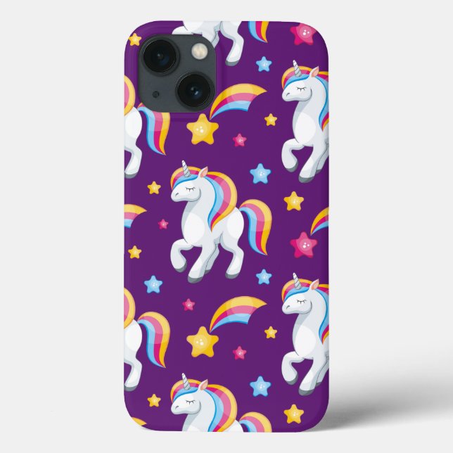Funda De Case-Mate Para iPhone Patrón unicornio de caballo mágico (Reverso)