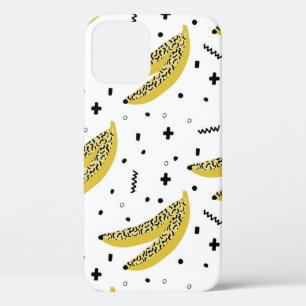 Funda Para iPhone 12 Patrón veraniego sin fisuras con plátanos en la li