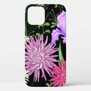 Funda Para iPhone 12 Patrón veraniego sin foco. Flores silvestres, camo