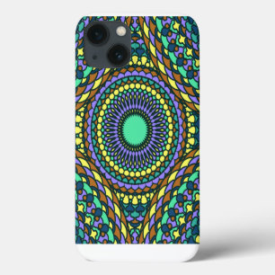Funda Para iPhone 13 Patrón Verano Estiloso Colorido Vintage Tendencia