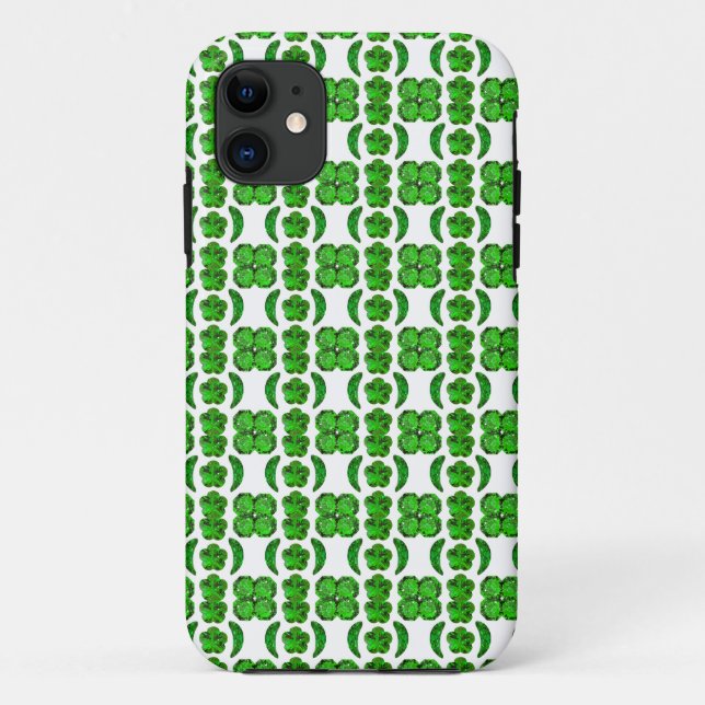 Funda De Case-Mate Para iPhone Patrón verde (Reverso)