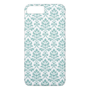 Funda Para iPhone 8 Plus/7 Plus Patrón Verde azulado de Feuille Damask
