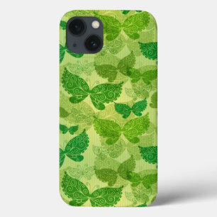 Funda Para iPhone 13 Patrón verde de primavera