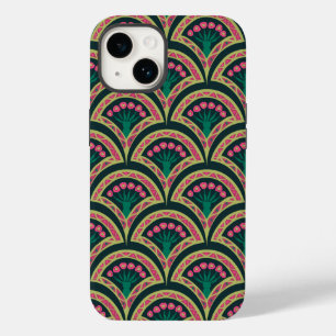 Funda Para iPhone 14 De Case-Mate patrón verde en forma de concha
