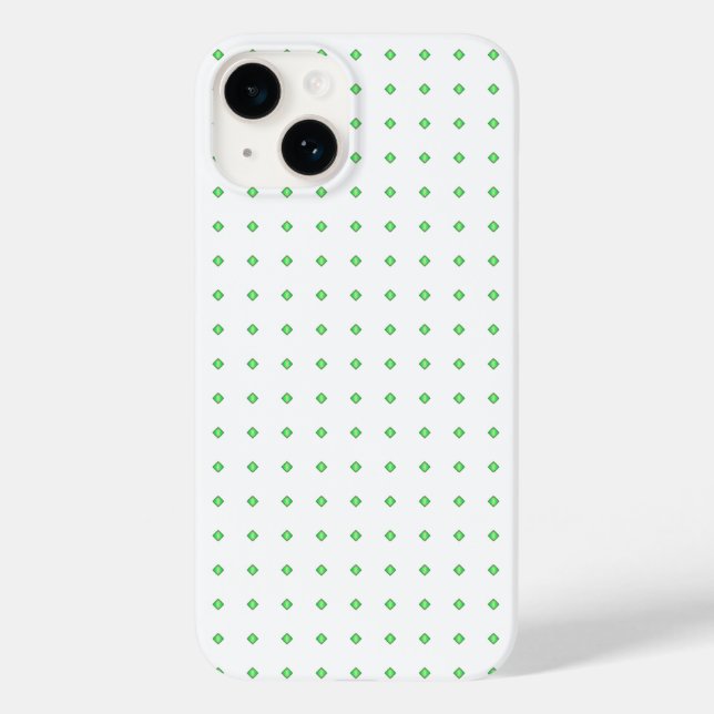 Funda De Case-Mate Para iPhone Patrón verde y blanco (Reverso )