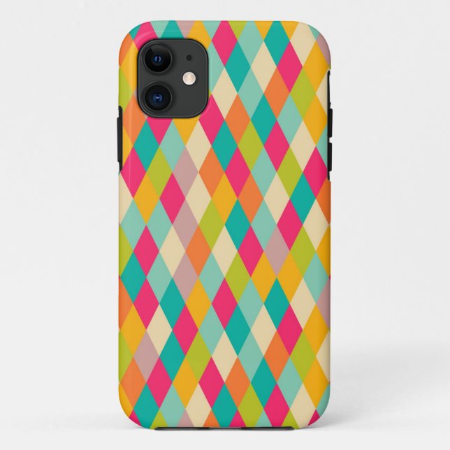 Funda De Case-Mate Para iPhone Patrón vintado Harlequin (Reverso)