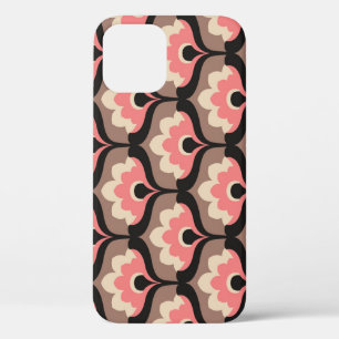 Funda Para iPhone 12 Patrón vintage de flor floral sin foco