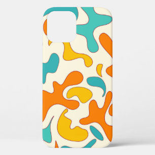 Funda Para iPhone 12 Patrón vintage floral sin soldadura con giro retro