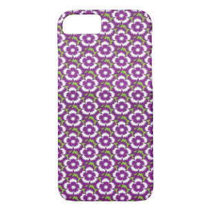 Funda Para iPhone 8/7 Patrón vintage morado floral Dianthus Barbatus