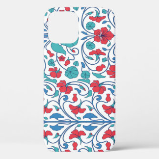 Funda Para iPhone 12 Patrón vintage sin costuras de flores árabe.