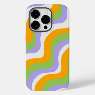 Funda Para iPhone 14 Pro De Case-Mate Patrón Y2k de la capa de curva de onda retro Groov