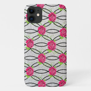 Funda Para iPhone 11 Patrón Zig Zag, flor