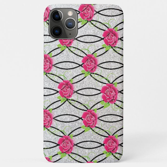 Funda De Case-Mate Para iPhone Patrón Zig Zag, flor (Reverso)