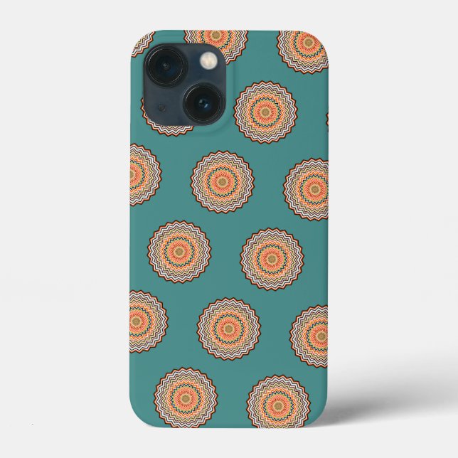 Funda De Case-Mate Para iPhone Patrón Zigzag de Mandala (Reverso )