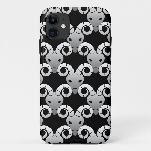 Funda De Case-Mate Para iPhone Patrón Zodiacal de Aries Carnero (Reverso)