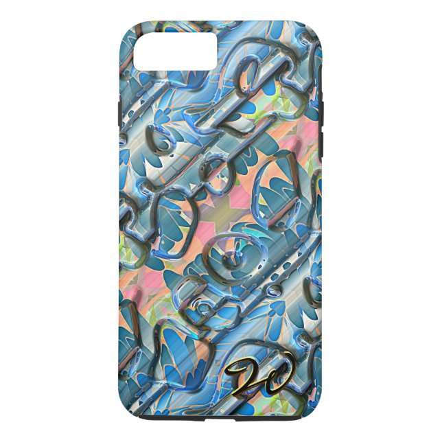 Funda De Case-Mate Para iPhone Patrones abstractos 13A-B (Reverso)