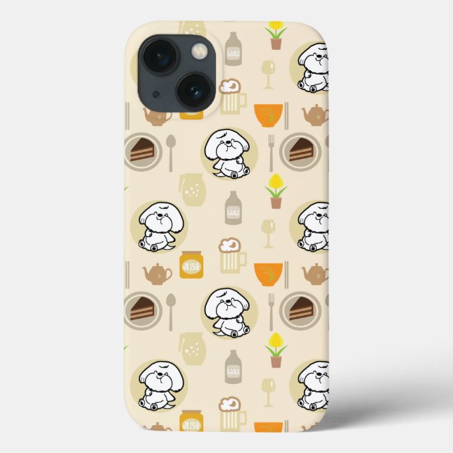 Funda De Case-Mate Para iPhone Patrones de barriga llena de burbujas (Reverso)