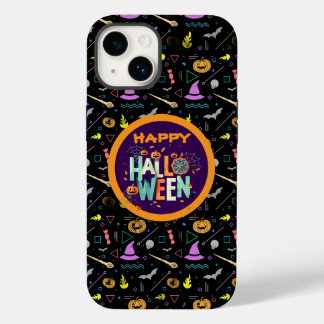Funda Para iPhone 14 De Case-Mate Patrones de Halloween Espantosos de Colores Hermos