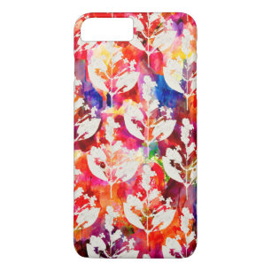 Funda Para iPhone 8 Plus/7 Plus Patrones de hojas abstractas coloridas lindas