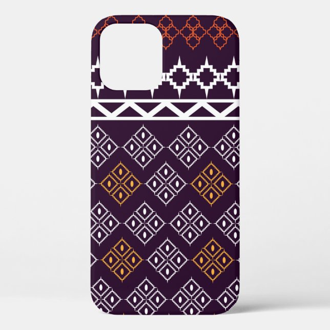 Funda De Case-Mate Para iPhone Patrones de tejido  (Reverso )