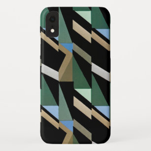 Funda Para iPhone XR Patrones de triángulo de diamantes de época retro