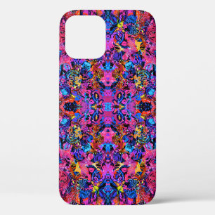 Funda Para iPhone 12 Pro Patrones florales abstractos coloridos lindos